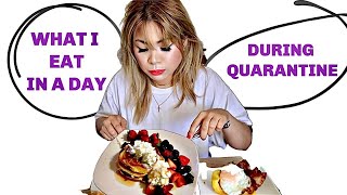 WHAT I EAT IN A DAY DURING QUARANTINE KETO PANCAKES and  LOW CARB [upl. by Stortz]