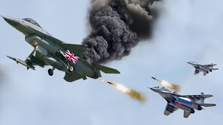 WORLD SHOCK FIRST DOGFIGHT OF RUSSIAN MiG29 amp British F18 See What Happens Arma3 [upl. by Andrea283]