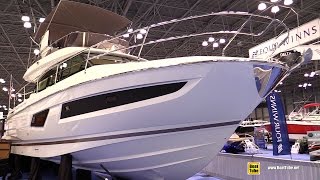 2015 Prestige 420 Motor Yacht  Interior Walkaround  2015 New York Boat Show [upl. by Nomit879]