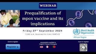 Prequalification of Mpox vaccine and its implications [upl. by Ferdinanda897]