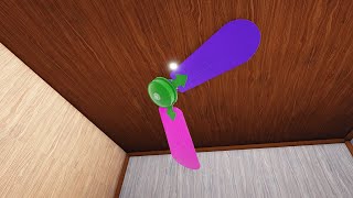 Roblox Ceiling Fan With a Broken Blade Funny Fans Video [upl. by Merrie418]