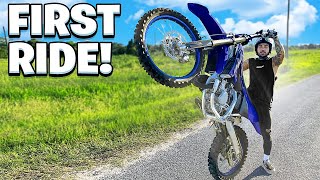 Riding My 2022 YZ125 For The First Time   insane   Braap Vlogs [upl. by Llenej427]