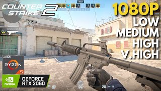 Counter Strike 2  RTX 2060  Ryzen 5 5600  All Settings Tested [upl. by Leina]