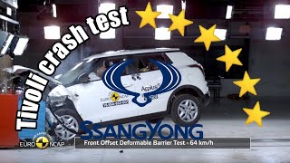 Ssangyong Tivoli crash test by euroncap good car ⭐⭐⭐⭐⭐⭐⭐⭐⭐🎉🔥 [upl. by Nnyliram]