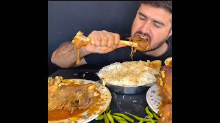 ASMR EATING SPICY MUTTON CURRY🔥 BASMATI RICE  shorts mukbangnasmreating mukbangasmr asmr [upl. by Occir]