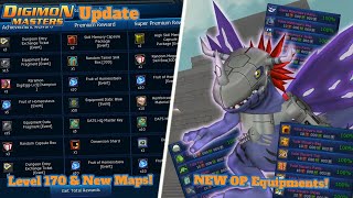 DMO Update Level 170 amp New Adventure 02 Maps amp OP Equipment  Digimon Masters Online NADMO [upl. by Euqnimod893]