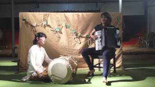 Besame Mucho Accordion amp Janggu Korean Percussion Instrument 베사메무쵸 장구 amp 아코디언 연주 [upl. by Fenny]