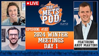 The Mets Pod Live on Winter Meetings Day 1 Andy Martino joins to talk Juan Soto amp what’s next  SNY [upl. by Arikehs853]