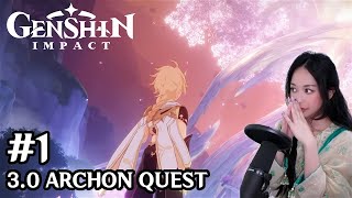 Lore Streamer Reacts to 30 Archon Quest Part 1 ⟡ Genshin Impact [upl. by Eiramannod]