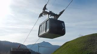 Funifor Seilbahn Bezau Österreich Vorarlberg Bregenzerwald Pendelbahn Doppelmayr [upl. by Dahsraf604]