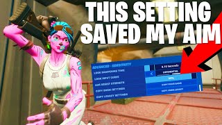 Trying LOWER AIM ASSIST on Exponential Settings Best Fortnite Settings [upl. by Atinat25]