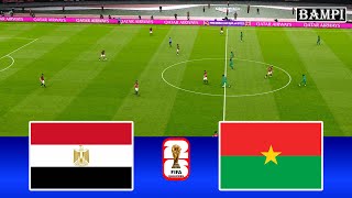 Egypt vs Burkina Faso  FIFA World Cup 2026 Qualifiers  Full Match All Goals  PES Gameplay [upl. by Seabury]