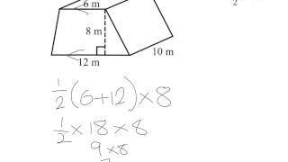 Volume of a trapezoidal prism [upl. by Licht]