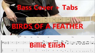 Billie Eilish  Birds Of A Feather BASS COVER TABS preview [upl. by Ettenwahs]