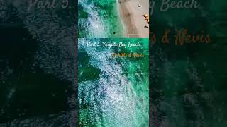 Caribbean Beach 5 Frigates Bay Beach St kitts and Nevis drone beach dji ocean relax island [upl. by Ranice]