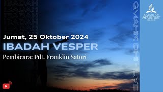 IBADAH VESPER  25 Oktober 2024 [upl. by Mariele]