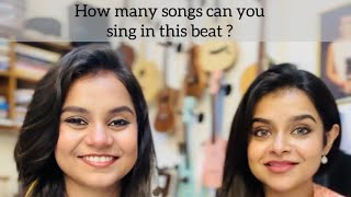 How many songs can you sing in this beat   Antara Ankita  Nandy Sisters [upl. by Clere]