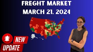 Trucking and Freight Market March 21 2024 Some Areas Are Getting Better [upl. by Chimene]