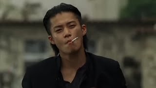 TAKIYA GENJI SMOKING AND BADASS ATTITUDE SCENCE CROWS ZERO [upl. by Gine]