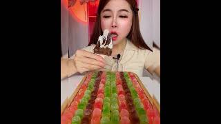 Asmr eating chocolate milk ice cream Crispy delicious short video [upl. by Ardnoid973]