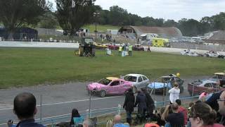 Banger Racing Car Roll Barford Raceway 2015 [upl. by Veljkov]