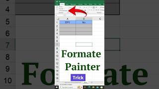 Excel formate painter trick [upl. by Alocin]