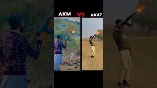 Akm vs ak47 firing competition ✌️🔥gun ak47 akm ak47status viral shorts [upl. by Lucho817]