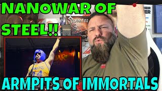 OLDSKULENERD REACTION  NANOWAR OF STEEL  Armpits Of Immortals napalmrecords [upl. by Reilly]