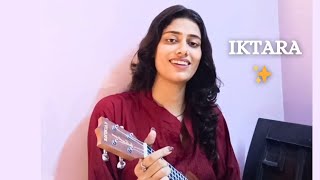 IKTARA Ukulele Cover  Female Unplugged Version Iktara  Wake up sid  Diya bhatt  Amit Trivedi [upl. by Coretta]