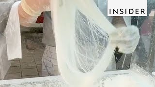 How Candy With 16000 Strands Of Sugar Is Made [upl. by Elgna]