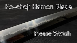 japanese swords katana KoChoji Hamon Blade not nihonto [upl. by Cottle]