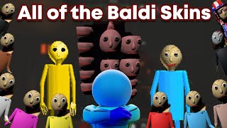 Pillar chase 2 ALL BALDI SKINS SHOWCASE [upl. by Naerb759]