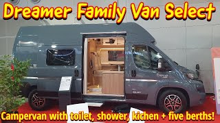 A family campervan  sleeps five  under six metres Dreamer family van select [upl. by Goober]