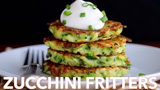 How To Make Easy Zucchini Fritters  Must Try Recipe [upl. by Giuliana711]