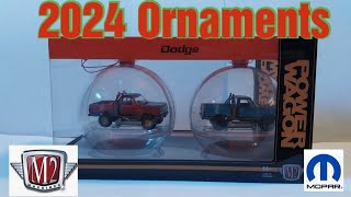 Unboxing 2024 M2 Machines 1979 Macho Power Wagon Christmas Ornament set [upl. by Nacnud634]