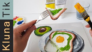 Edible ASMR Art Watch this painting Transforms into a Mouthwatering Masterpiece [upl. by Ennayr]