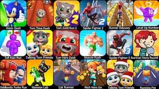 Running PetCat RunnerTall Man RunTalking Tom Hero DashMuscle RushLever Up NumberTom Gold Run [upl. by Tedi]