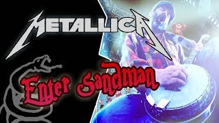 Metallica  Enter Sandman BANJO cover by banjoguyollie [upl. by Adnouqal]