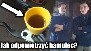 PORADNIK Jak odpowietrzyć hamulec  Shimano M445 [upl. by Leahcimnaes256]