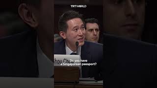 US senator repeatedly questions TikTok’s Singaporean CEO’s ties to China [upl. by Ifen965]