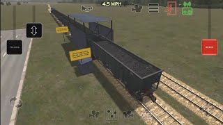 Unloading Coal from Coal Train in Train and Rail Yard Simulator [upl. by Neeka]