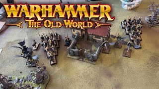 Warhammer the Old World Tournament Battle Report MOAB RND 1 Orcs vs Bretonnia [upl. by Wojak]