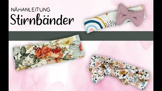 Stirnband nähen für Anfänger  Nähen für Babys  Nähen ohne Schnittmuster  Bandeau Haarband nähen [upl. by Mouldon]