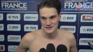 Championnat de France  Yannick remporte le 100m nage libre [upl. by Parker]