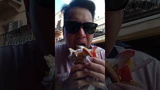 Gyros in chania chania greece travel cruisetravel food thecruisetraveler [upl. by Ahseikram]