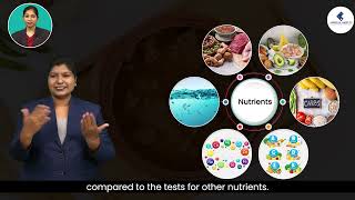 6th Class Biology I Nutrients in foods and their identification  Lessons in Sign Language for HI [upl. by Ebberta485]