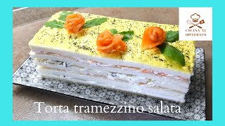 Torta tramezzino salata  facile e veloce senza cottura [upl. by Monto]