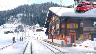 ★ 4K 🇨🇭Chur  Arosa cab ride Switzerland 022021 [upl. by See]