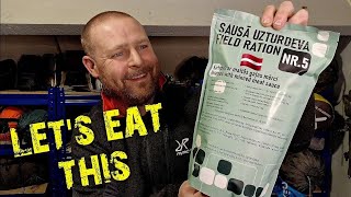 TasteTesting the 2022 Latvian Army Ration Pack  Whats Inside [upl. by Viridi]