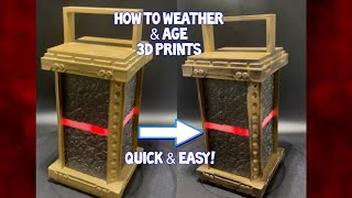 How to weather 3D prints for cosplay  easy way to age amp weather your 3D prints [upl. by Secor]